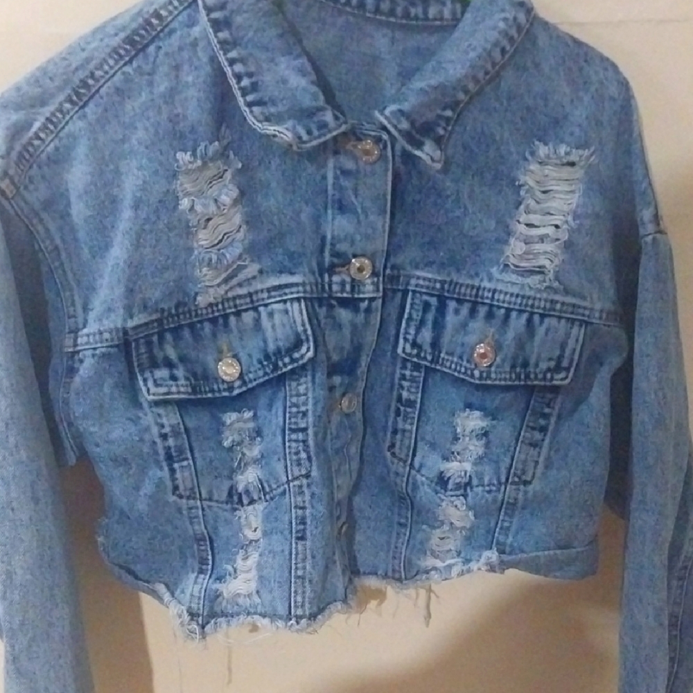 2 Cropped Jackets, 1 Denim & 1 Black